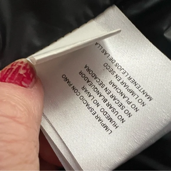 Michael Michael Kors Shearling Trim Faux leather sleeves Puffer Jacket. SZ.L - Picture 12 of 16